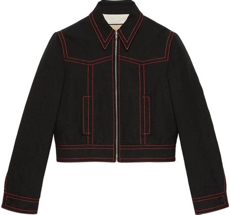 stitch gucci|Gucci Exposed Stitch Bomber Jacket .